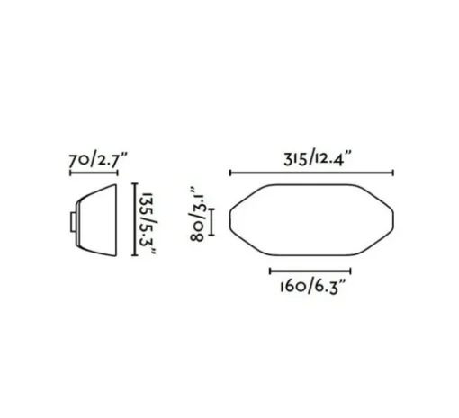 Applique murale d'extérieur, FUTURE, IP44, blanc, L31,5cm, H13,5cm - FARO