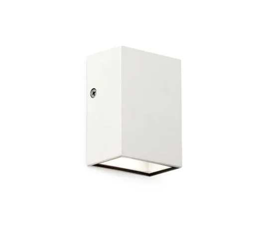 Applique murale d'extérieur, Canon, blanc, LED, 3000K, 130lm, L6cm, H8,5cm, IP44, 120° - Faro