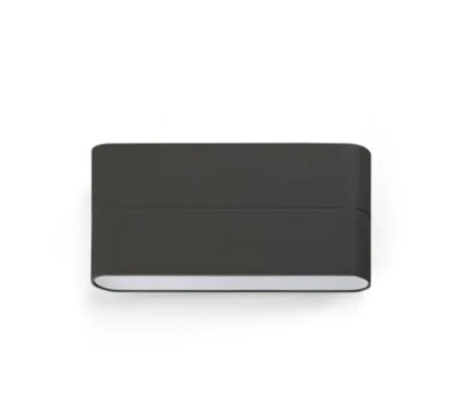 Applique murale d'extérieur, ADAY-2 LED, IP54, gris foncé, L17,5cm, H9cm - FARO