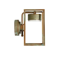 Applique murale d'extérieur, Cubic 3372, cuivre, IP65, LED, 3000K, 1600 lm, L15cm, H27cm - Moretti Luce