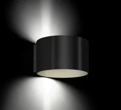 Applique murale d'extérieur, Ray 2.0, noir, IP65,LED, 2700K, 2x 200lm, Ø15cm, H10cm - Wever & Ducré
