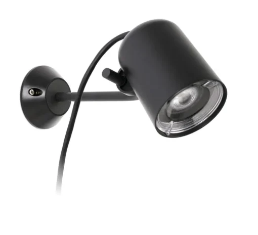 Applique murale d'extérieur, borne, Flow, noir, Ø9cm, H60cm, IP65 - Faro