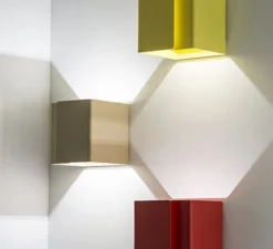 Applique murale, Ding, rose clair, Ø12cm, H12cm - Dark