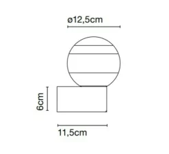 Applique murale, Dipping Light A1-13, ambre, laiton, LED, 2700K, 765lm, L12,5cm, H18,5cm - Marset