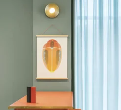 Applique murale, Disc and Sphere wall, noir et or, H7,5cm, Ø23cm - Atelier Areti
