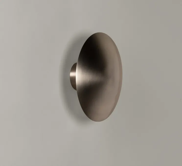Applique murale, Disco L, nickel, L35cm, H35cm - Santa & Cole