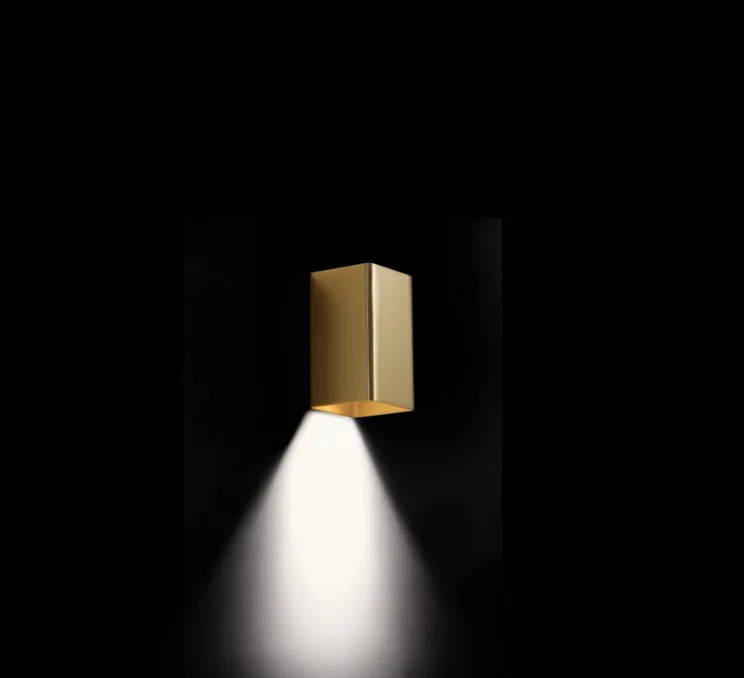 Applique murale, Docus mini 1.0, or, L6,7cm, H11,5cm - Wever&Ducré