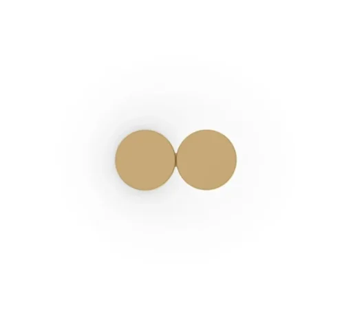 Applique murale, DOT 2.0, champagne, LED, dim, 3000K, 435 lm, L15cm, H7,5cm - Wever&Ducré