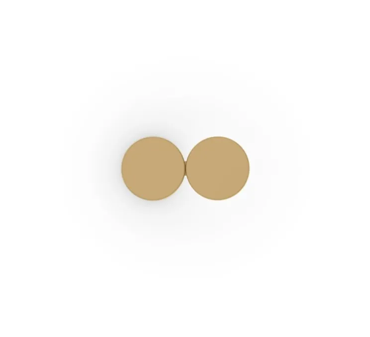 Applique murale, DOT 2.0, champagne, LED, dim, 3000K, 435 lm, L15cm, H7,5cm - Wever&Ducré