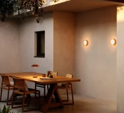 Applique murale, Dots 4680, transparent, blanc, IP66, LED, dim, 2700K, 985 lm, Ø20cm, H7cm - Vibia