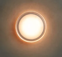 Applique murale, Dots 4680, transparent, blanc, IP66, LED, dim, 2700K, 985 lm, Ø20cm, H7cm - Vibia