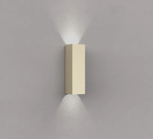Applique murale, Double, champagne , LED, 2700K, 340 lm, L5cm, H17cm - ONOK