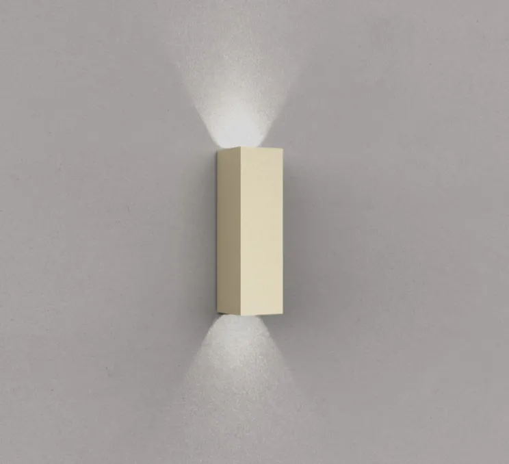 Applique murale, Double, champagne , LED, 2700K, 340 lm, L5cm, H17cm - ONOK