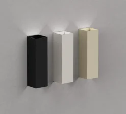 Applique murale, Double, champagne , LED, 2700K, 340 lm, L5cm, H17cm - ONOK