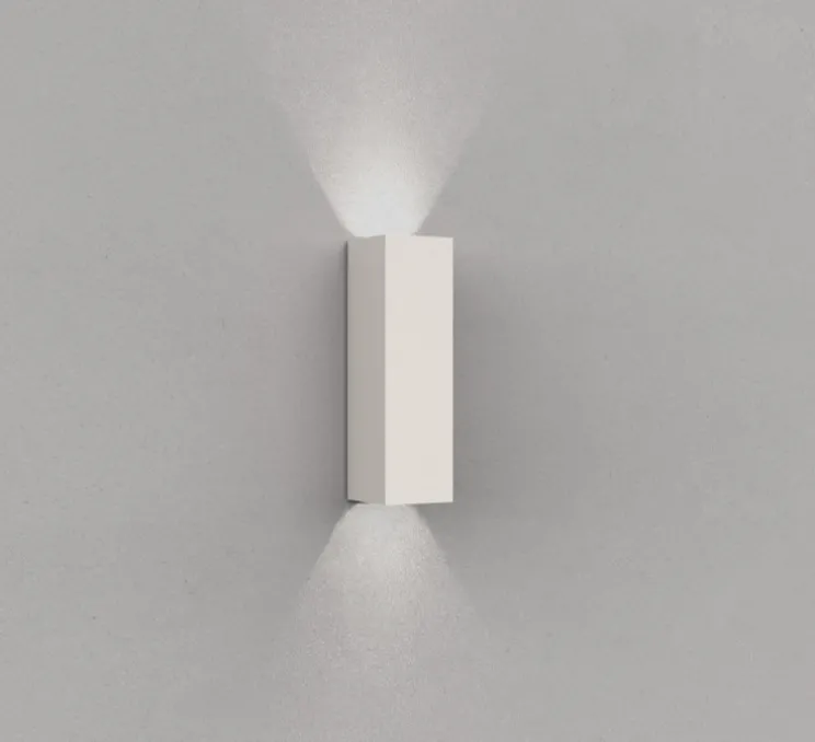 Applique murale, Double, crème, LED, 2700K, 340 lm, L5cm, H17cm - ONOK
