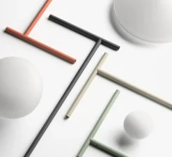 Applique murale déportée, Tempo 5760, graphite, LED, 2700K, 300lm, L120cm, H80cm - Vibia