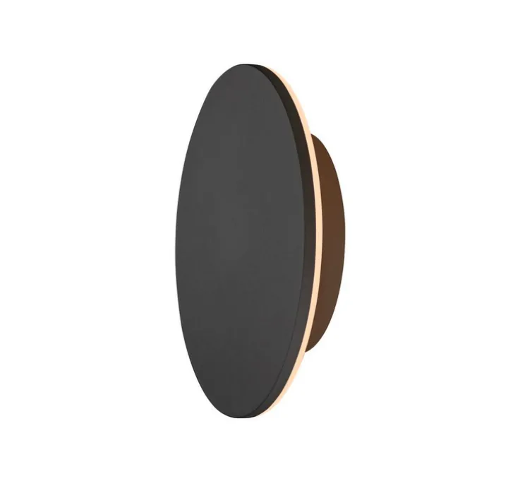 Applique murale, D-Ring M, noir, IP65, LED, dim, 2700-3000K, 1260-1360 lm, Ø25cm, H25cm - SLV