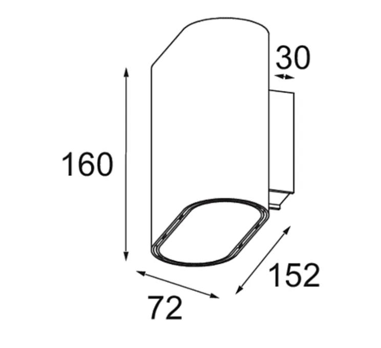 Applique murale, Duell Up/Down 2x, champagne, LED, dim, 2700K, 763 lm, L15,2cm, H16cm - Modular