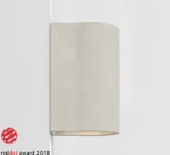 Applique murale, Dunbar 160 Led, béton mat, IP65, LED, 3000k, 97 lm, L9,4cm, H16cm - Astro