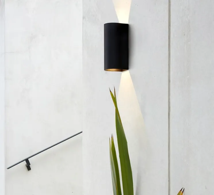 Applique murale, Dunbar 255, noir texturé, IP65, LED, 3000K, 302lm, L10,4cm, H25,5cm - Astro