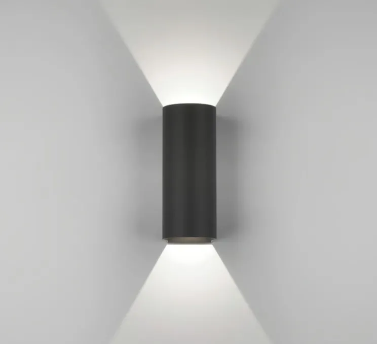 Applique murale, Dunbar 255, noir texturé, IP65, LED, 3000K, 302lm, L10,4cm, H25,5cm - Astro