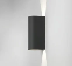 Applique murale, Dunbar 255, noir texturé, IP65, LED, 3000K, 302lm, L10,4cm, H25,5cm - Astro