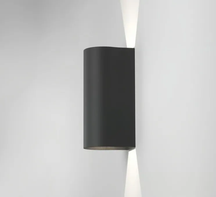 Applique murale, Dunbar 255, noir texturé, IP65, LED, 3000K, 302lm, L10,4cm, H25,5cm - Astro