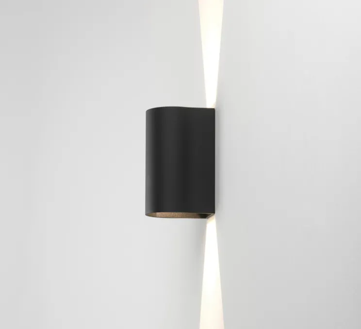Applique murale, Dunbar 160, noir texturé, IP65, LED, 3000K, 134lm, L8cm, H16cm - Astro