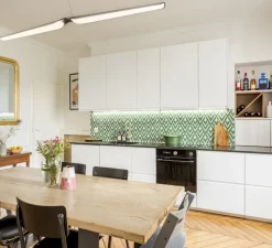 Applique murale, Earth Radian, laiton satiné, graphite noir, LED, Ø35cm, Hcm - CVL