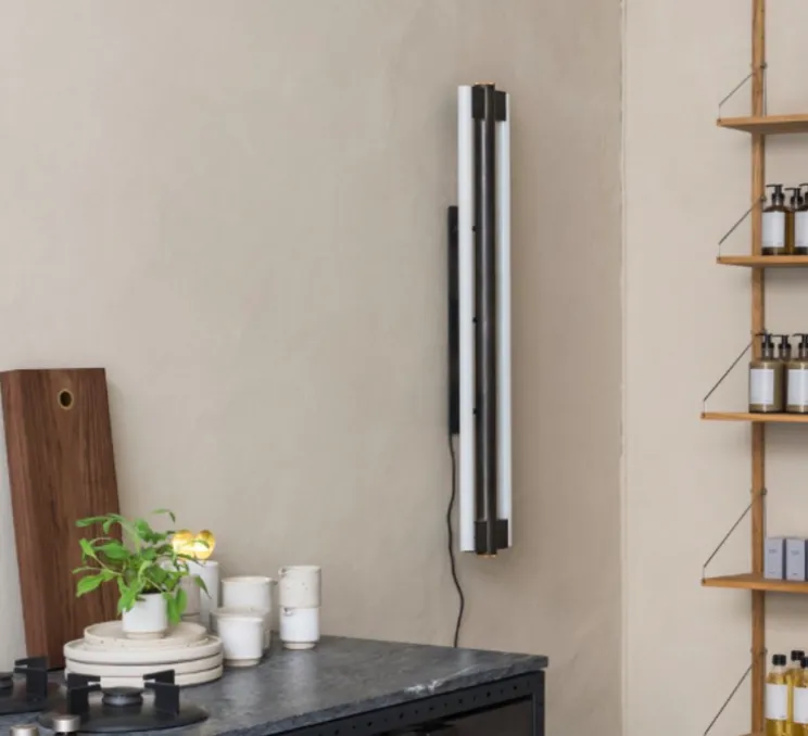 Applique murale, Eiffel, noir et blanc, dimmable, LED, L20cm, H100cm - FRAMA