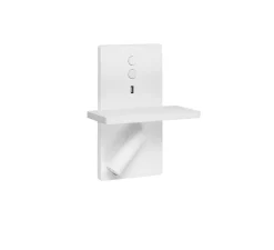 Applique murale, E-lamp, blanc, LED, 2700k, 451 lm, L19cm, P25,1cm - LEDs C4