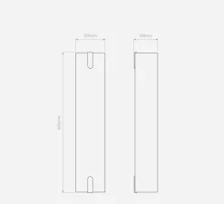 Applique murale, Elba 600, Tissu mastic, L12,5cm, H60cm - Astro