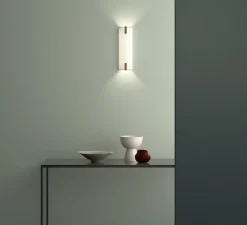 Applique murale, Elba 400, tissu blanc, L12,5cm, H40cm - Astro