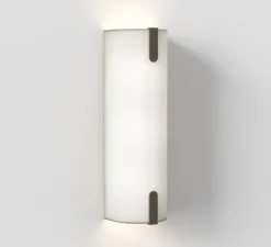 Applique murale, Elba 400, tissu blanc, L12,5cm, H40cm - Astro