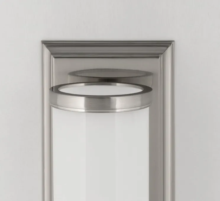 Applique murale, Everett, nickel poli, IP44,L12,1cm, H36,2cm - Hudson Valley