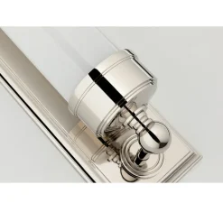 Applique murale, Everett, nickel poli, IP44,L12,1cm, H36,2cm - Hudson Valley