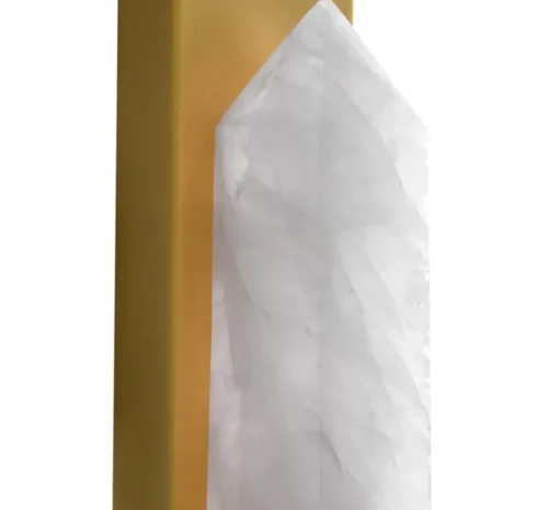 Applique murale, Evora, laiton antique, cristal de roche, L30cm, H50,5cm - Eichholtz