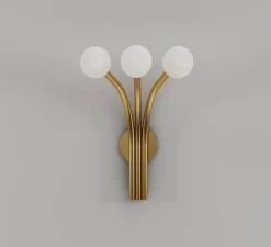 Applique murale, Fan 565, laiton brossé, L34cm, H46cm - Atelier Areti