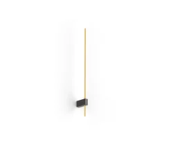 Applique murale, Finlin 1.0, noir et or, LED, 2700K, 350lm, L62cm, H2,6cm - Wever & Ducré