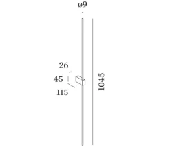 Applique murale, Finlin 2.0, noir et or, LED, 2700K, 700lm, L104,5cm, H2,6cm - Wever & Ducré