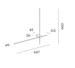 Applique murale, Finlin 4.0, noir, LED, 2700K, 700lm, L66,3cm, H64,7cm - Wever & Ducré