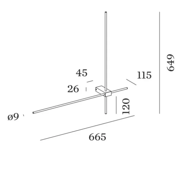 Applique murale, Finlin 4.0, noir et or, LED, dim, 2700K, 700 lm, L66,5cm, H64,9cm - Wever&Ducré