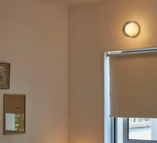 Applique murale, Firth, transparent, blanc, IP65, Ø7,8cm, H15cm - Tala
