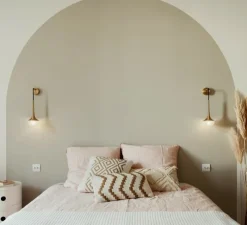 Applique murale, Fléa, laiton satiné, L15cm, H24,5cm - CVL