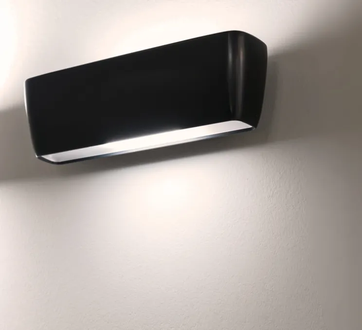 Applique murale, Flaca, anthracite, LED, 3000K, 2000lm+1000lm, L28cm, H8cm - Nemo Lighting