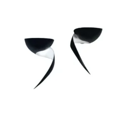 Applique murale, Flamme Droite, noir, H30cm - Serge Mouille