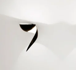 Applique murale, Flamme Gauche, noir, H30cm - Serge Mouille