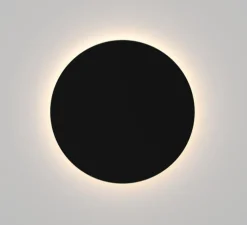 Applique murale, Flat Iron Round 480, noir, LED, 2700K, 2750 lm, Ø48cm, H6,5cm - Doxis
