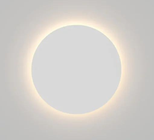 Applique murale, Flat Iron Round 300, blanc, LED, 2700K, 1500 lm, Ø30cm, H6,5cm - Doxis