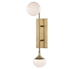 Applique murale, Fleming, laiton, L12cm, H57cm - Hudson Valley Lighting
